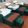 Ghe Foot Massage Nang Bang Dien Boc Ni Mau Xanh 805