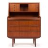 Secretary Furniture Vintage Danish Mid Century In Teak